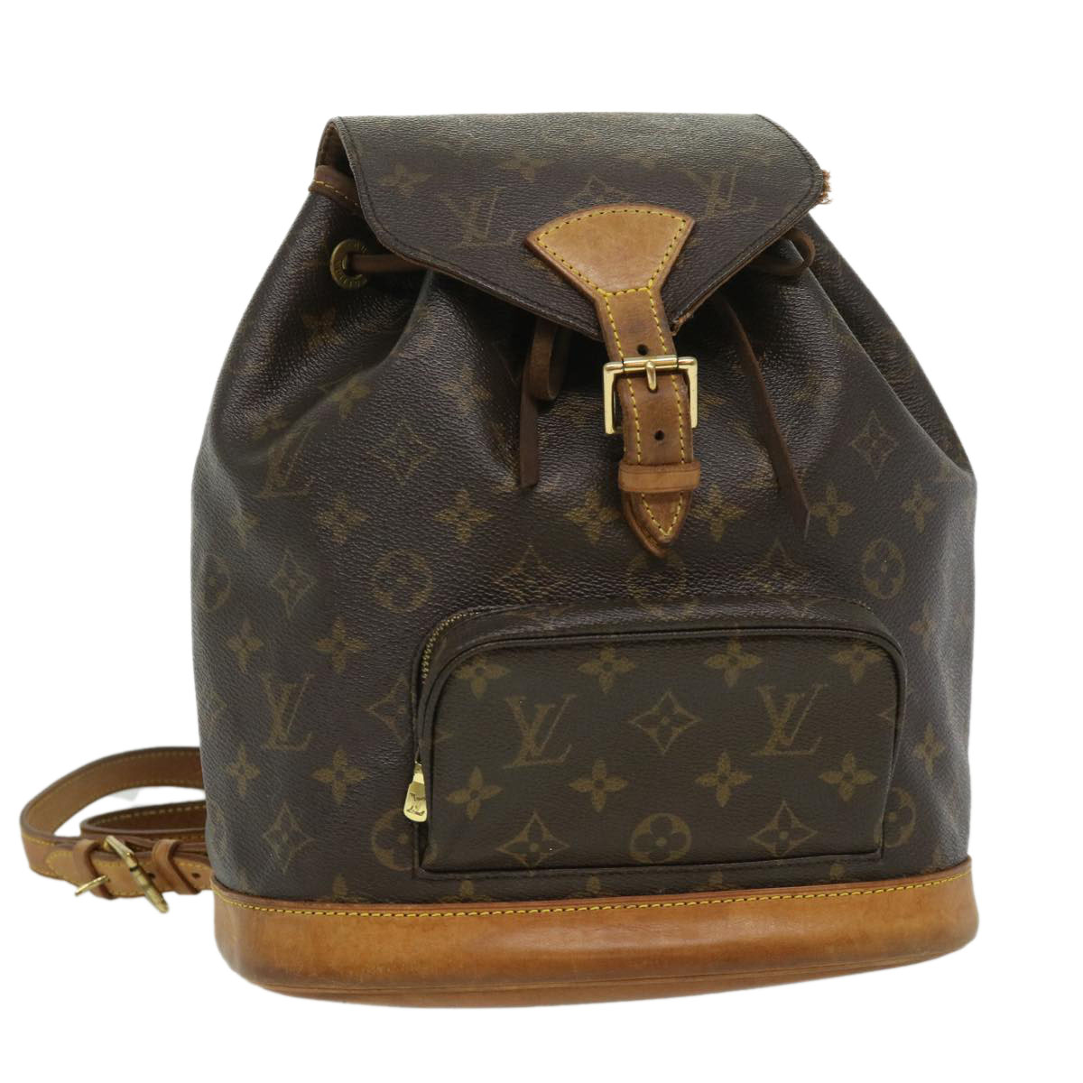 Louis Vuitton Monogram Montsouris Mm Backpack M51136 Lv Auth 31872